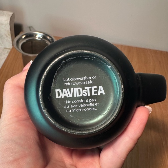 David’s Tea Patterned Green Mug with Infuser - Picture 4 of 8